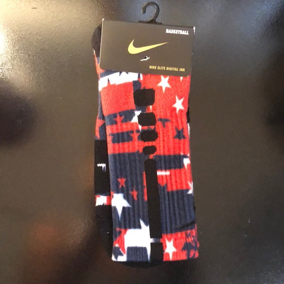 red and white elite socks